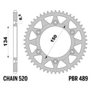 213-R-0489-47#1.jpg. PBR Rear Sprocket 489-47