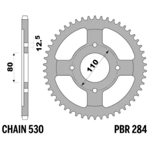 213-R-0284-39#1.jpg. PBR Rear Sprocket 284-39