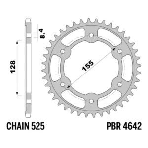 4642. PBR Rear Sprocket 4642-38