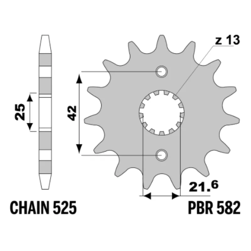 582. PBR Front Sprocket 582-17