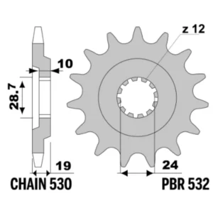 532. PBR Front Sprocket 532-17