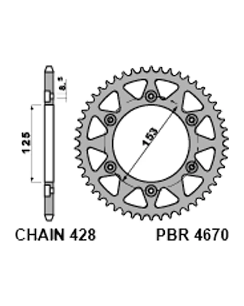 4670. PBR Rear Sprocket 4670-49