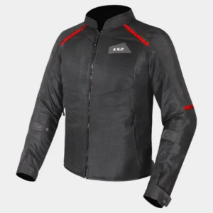 breeze-blk-red-1. LS2 Breeze Jacket - Black & Red
